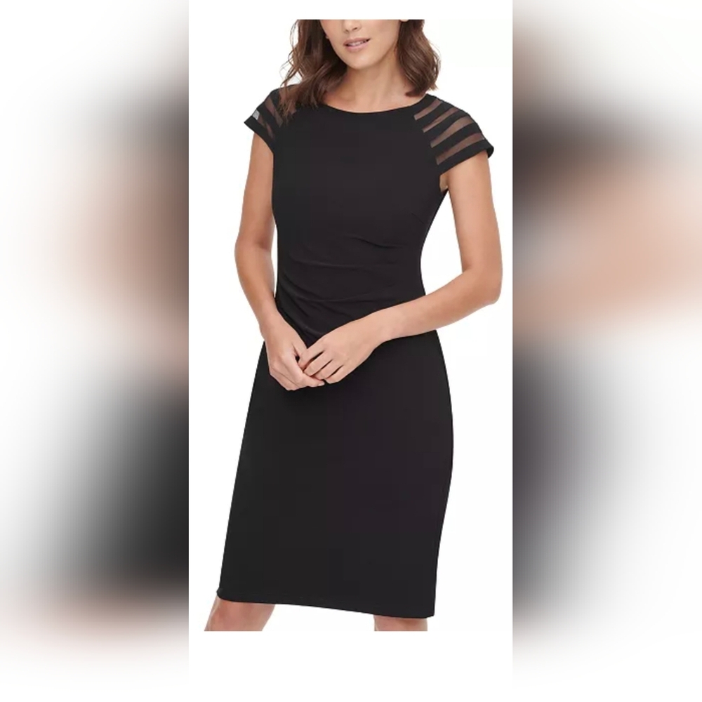 Jessica Howard Black Midi Dress **NWOT**